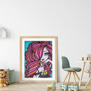 Girl Mosaic Diamond Painting Drawing Full Special Shape Drill Crystal Handcra