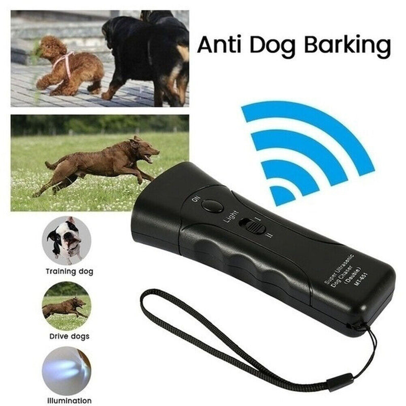 2"" 1 Portable Anti Barking Control Ultrasonic Deterrents Puppy Repeller LED