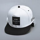 Men Bboy Hip Hop Adjustable Baseball Snapback Hat Unisex Cap (White)