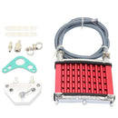 Engine Oil Cooler Cooling Radiator Kit for 125cc PIT PRO Trail Dirt(Red) Newly
