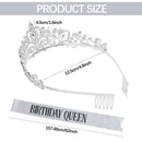 For Women Birthday Sash Birthday Crown Rhinestone Tiara Party Supplies
