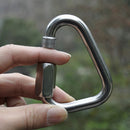 Strong Screw Lock Triangle Metal Carabiner Clip Snap N8C4 Loaded Karabiner X4D4