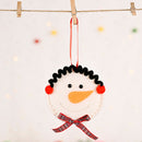 Christmas Ultrasonic Pendant Snowman Santa Claus Non-Woven Festival Decor Props