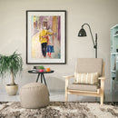 Old Couple DIY Coded Hand Painted Drawing Oil Paint Kit by Numbers Home Decor