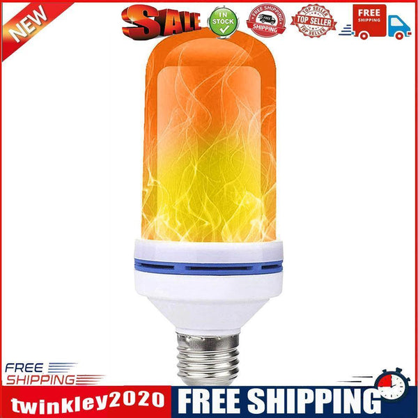 E27 99LED Flame Effect Light Bulb Flickering Fire Decorative Lamp (Yellow)