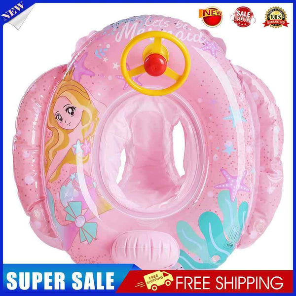 #A Thickened Baby Swimming Rings Seat Inflatable Kid Float Circle for 0-3Y Chi
