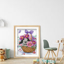 5D Diamond Flower Basketball Puppy Full Drill Rhinestone Mosaic Art Picture Kits