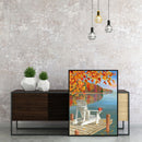 Frameless Oil Paint By Numbers Lake Scene DIY Canvas Picture Craft Kit