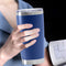 Thermal Car Mug Cup Stainless Coffee Vacuum Insulated Water Bottle (Blue) Newly