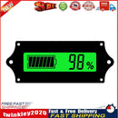 Universal Battery Indicator LCD Display Batteries Capacity Monitor (Green) Newly