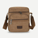 Casual Canvas Men Shoulder Messenger Bag Fashion Travel Zipper Crossbody Ba