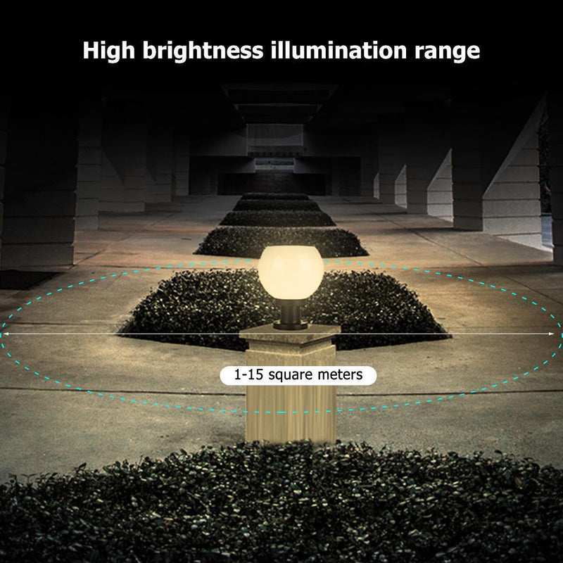 Solar LED Bollard Light Waterproof Outdoor Garden Courtyard Lawn Pillar Lamp