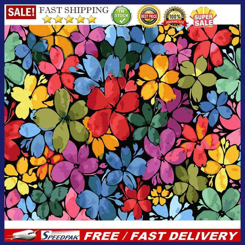 Kaleidoscope Oil Paint By Numbers Kits DIY Handpainted on Canvas Wall Picture