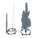 Toilet Paper Holder Cat Wrought Iron Bathroom Towel Storage Rack Shelf (B) Newly