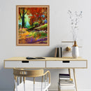 Pictures Frame for Diamond Painting Oil Paint DIY Self-adhesive (Brown)