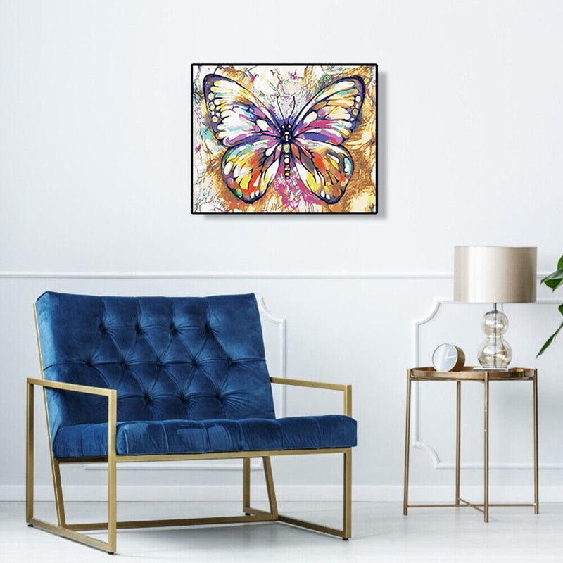 40x50cm Wall Art Butterfly Picture Paint On Canvas DIY Digital Oil Painting