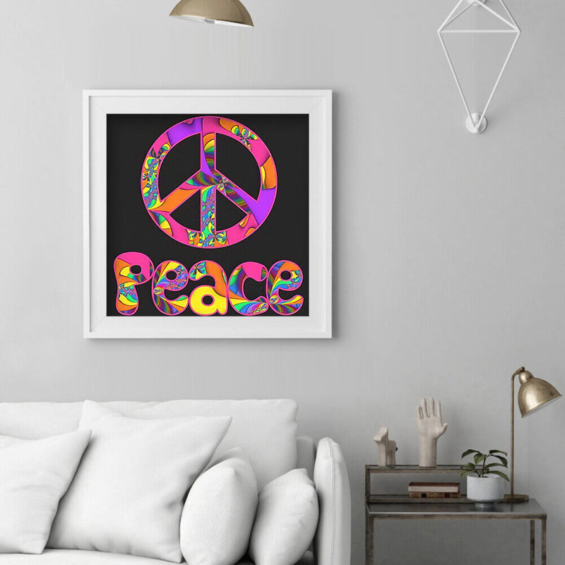 5D Diamond Painting Peace Full Round Drill Rhinestone Kit