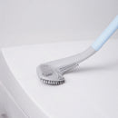 Long-Handled Toilet Brush Golf Brush Head Cleaning Tool Accessories (Blue) Newly