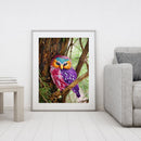 Oil Painting By Numbers Acrylic Handmade Art Colorful Owls Digital Picture Decor