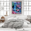 Frameless Painting By Numbers Colorful Butterfly DIY Handmade Drawing On Canvas