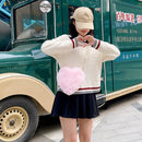 Female Fluffy Solid Color Shoulder Bag Women Casual Chain Small Shoulder Handbag