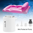 Mini Air Pump 1300mAh Rechargeable Air Pump Quick Inflate Deflate (White)