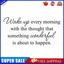 Self-adhesive Wall Stickers PVC English Proverbs Simple TV Background Decals