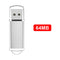 CW10029 Metal USB Flash Drive Clear Cap Zinc Alloy High Speed USB 2.0 Pen Drive