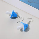For Women Men Mushroom Earrings Mushroom Pendant Statement Dangle Hook Earrings