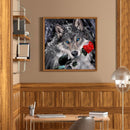5D DIY Diamond Painting Kits Full Square Drill Rose Flower Wolf Mosaic Picture