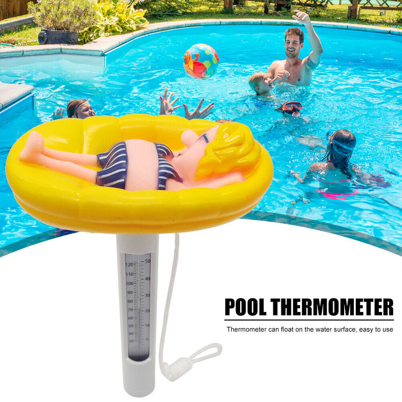 Portrait Water Temperature Meter Swimming Pool Floating Thermometer (Girl)