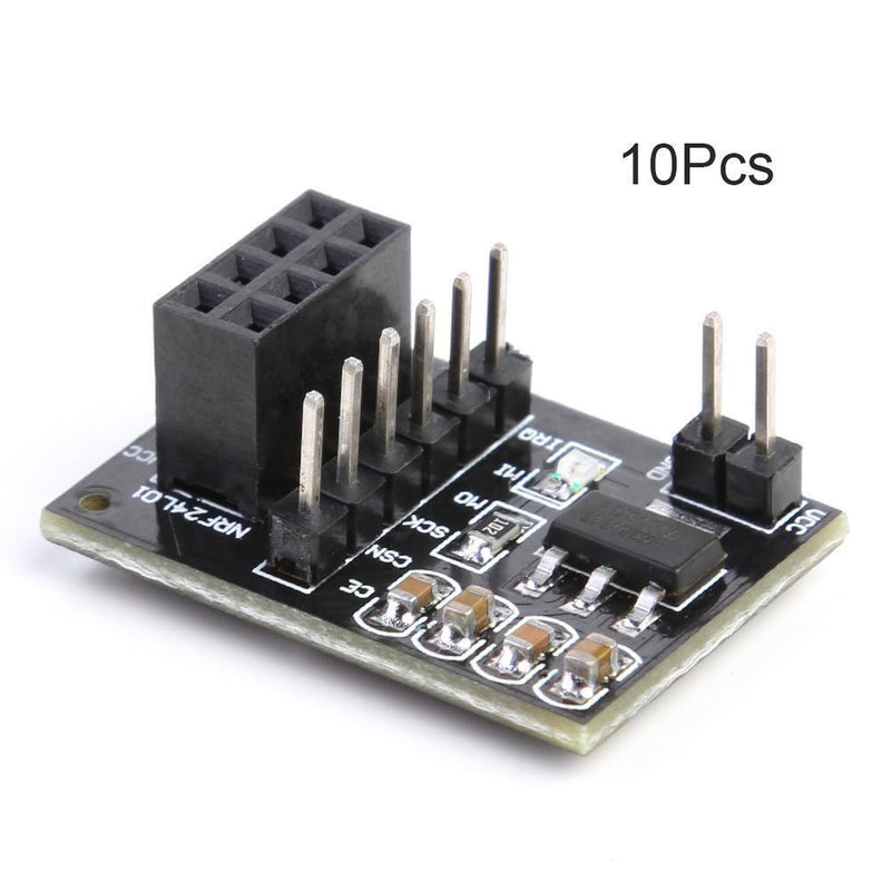 10pcs 3.3V Wireless Adapter Module Socket Adapter Board for 8Pin NRF24L01 Newly
