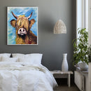 Yak Frameless Picture Oil Paint By Numbers Hand Painted Picture for Bedroom