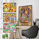 5D DIY Special Shaped Diamond Painting Cat Cross Stitch Craft Kit Home Wall