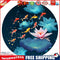 Part Embroidery Stamped Cross Stitch DIY lotus pool Cotton Thread 11CT