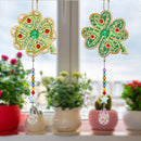 2pcs 5D Diamond Painting Kit Pendant Mosaic Art Craft Bag Keychain Jewelry Gi