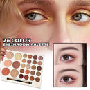 26 Colors Shiny Glitter Pigment Eyeshadow Palette Waterproof Eye Shadow Makeup#