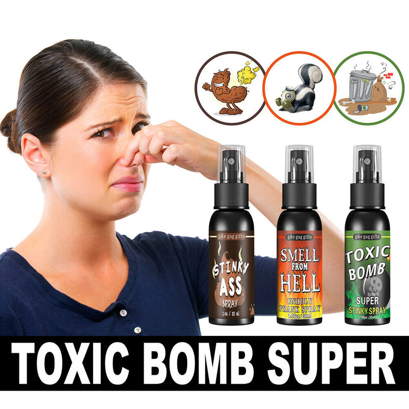 3x Stinky Prank Liquid Tricky Bomb Smell Fart Spray Halloween Entertainment