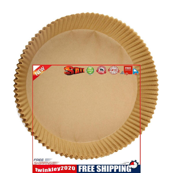 Air Fryer Liners - 100 Pieces Unbleached Air Fryer Parchment Paper (16cm)