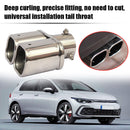 Universal Dual Exhaust Tail Pipe Muffler Tip 2.5 inch Inlet Bolt-on Square