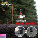 Folding Lamp Pole Camping Bracket Hook Outdoor Light Stand Tripod (Black) Newly