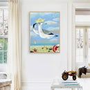 Captain Seagull Oil Paint By Numbers DIY Craft Coloring Drawing Home Decoration