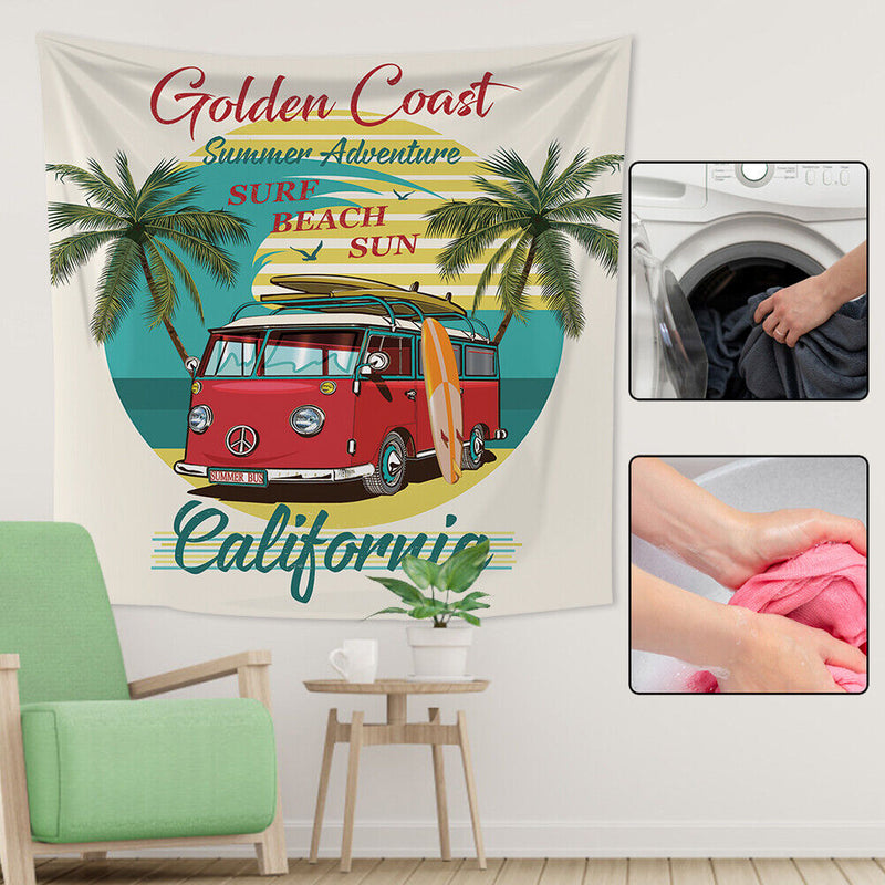 Multifunction Travel Scene Wall Tapestry Hanging Blanket Beach Camp Rug (1)