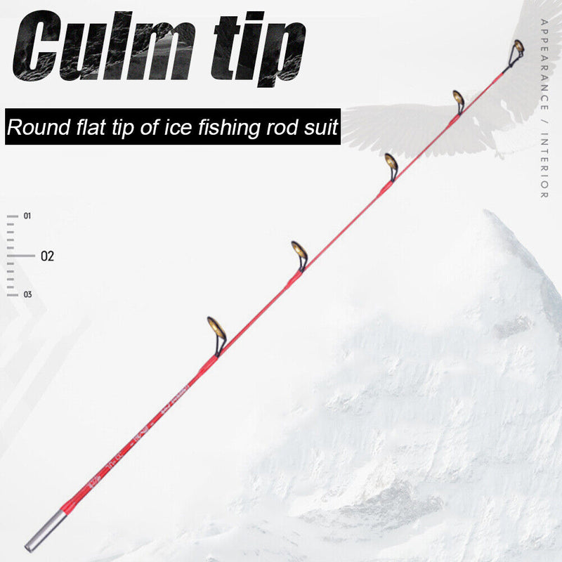 Fishing Rod Round Tip Short Section Outdoor Fishing Tackle (56cm Hard Tone)