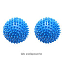 2pcs 6.5cm Laundry Ball PVC Reusable Clean Tools Laundry Dryer Accessories