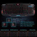 A877 3-Color Backlit Mechanical Feeling Wired Gaming Keyboard