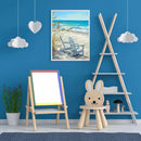 Seaside Lounger Oil Paint By Numbers DIY Handpainted on Canvas Wall Art Unframed