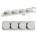 4 Grids Kitchen Silicone Mould DIY Handmade Baking Soap Moulds Soap Making Mold