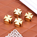 4PCS Universal Cross Style Car Bicycle Tires Wheel Valve Caps Covers Aut