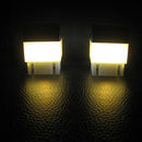 8xSquare Waterproof LED Solar Light Fence Post Pool Garden Lamp Warm White